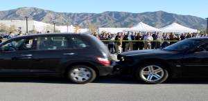 Staged car crash at Glendale seminar hosted by Colman Macdonald