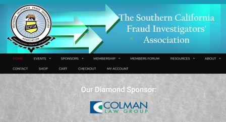 Colman Law Group diamond sponsor of 2019 SCFIA